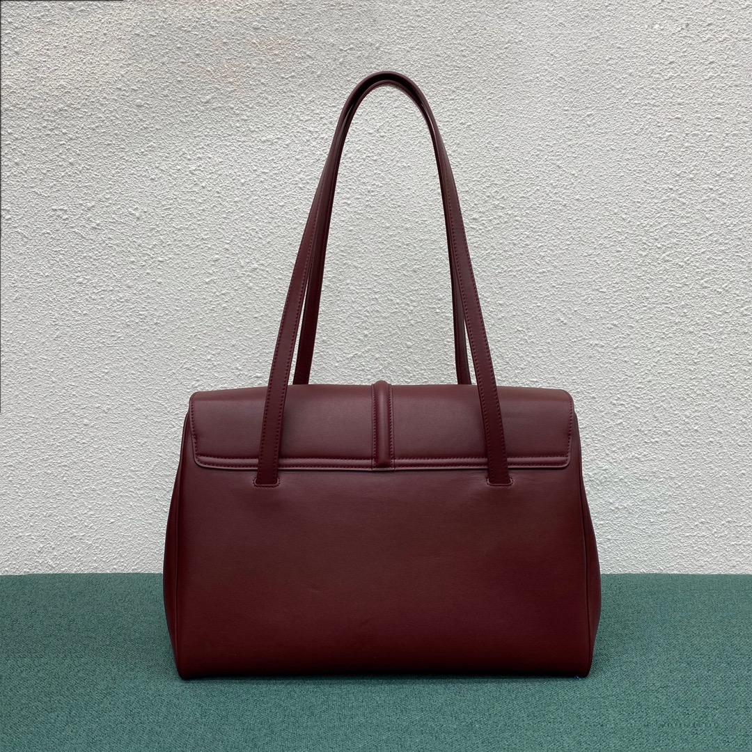 Celine Large Soft 16 Smooth Calfskin Handbag Shoulder Bag Red 194043